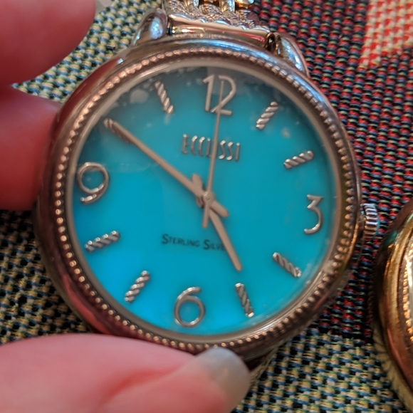 14k Gold Turquoise Vtg watch - Picture 11 of 16